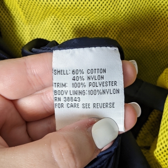 Vintage Larry Levine Sport Women's Nautical Navy Blue Anorak Jacket Size Medium - Picture 10 of 11